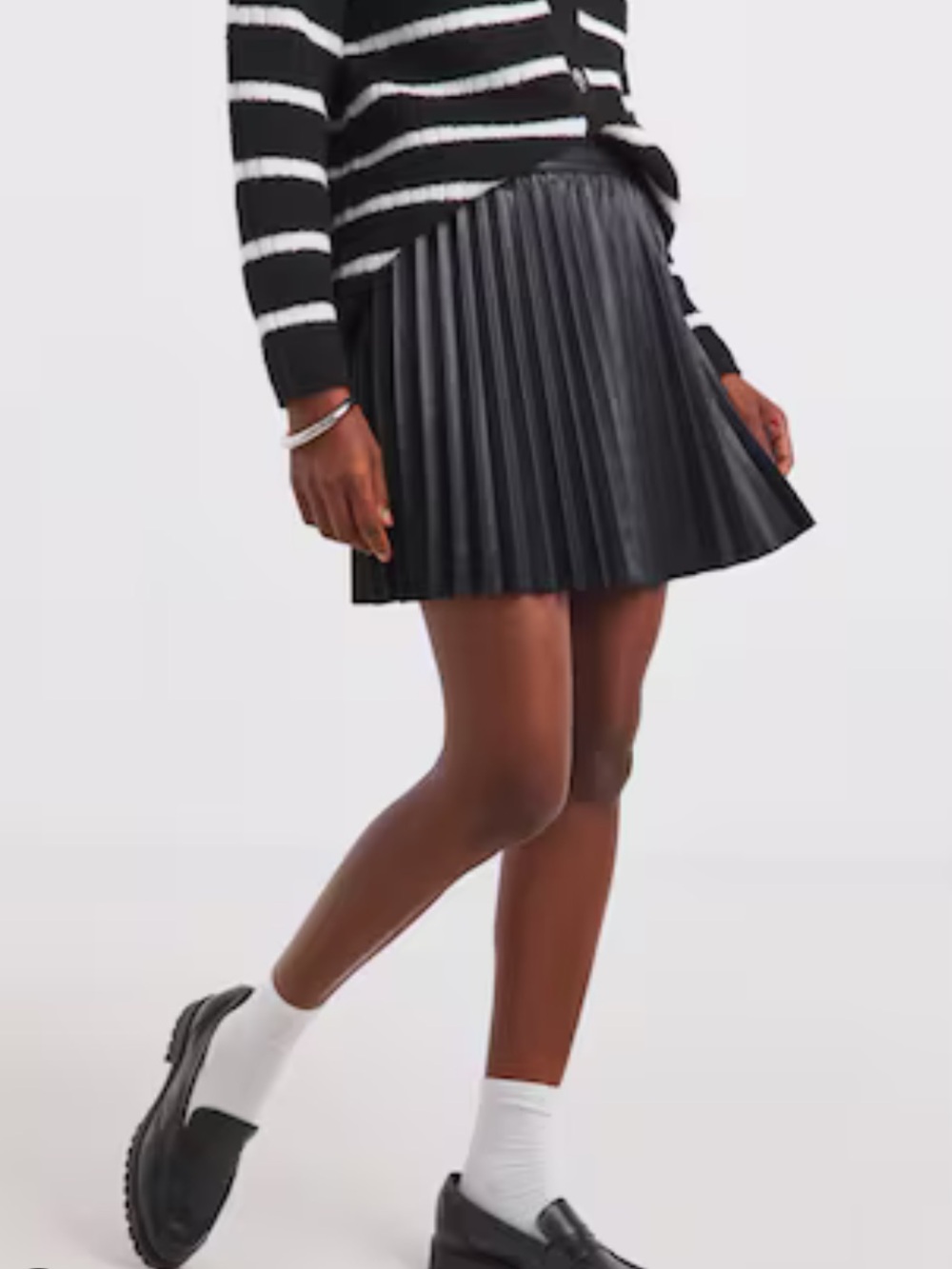 Black Pleated Women's Tennis Skirt